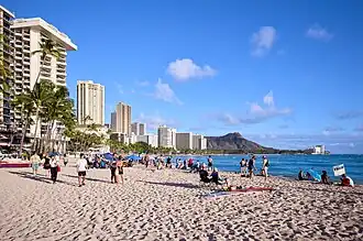 Waikiki Beach and Diamond Head