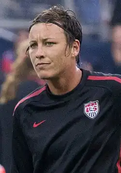 Wambach at the Tribeca Festival in 2025 for Come See Me in the Good Light