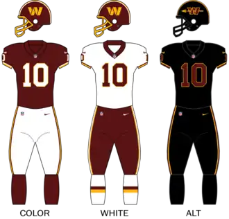 Washington Commanders uniforms