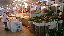 Wet market in Singapore