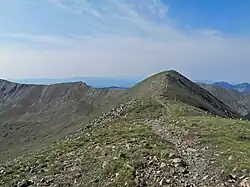 A photo of Wheeler Peak from Mount Walter