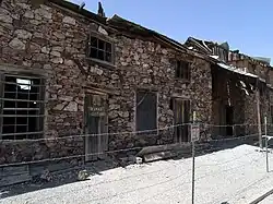 Stone assay office building at Vulture Mine in Arizona