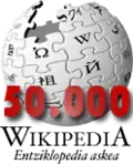50,000 articles on the Basque Wikipedia (2010)