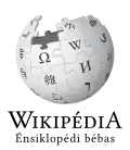Wikipedia logo displaying the name "Wikipedia" and its slogan: "The Free Encyclopedia" below it, in Balinese