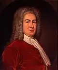 A half length color portrait of William Burnet.