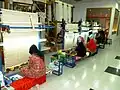 Women weaving silk, Kashgar
