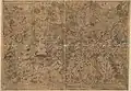 1846, Qing dynasty map of Mount Wutai
