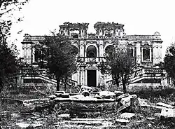 The Old Summer Palace, photographed by Ernst Ohlmer, c. 1872–1873, approximately a decade after the complex was looted and burned by Anglo-French forces in 1860