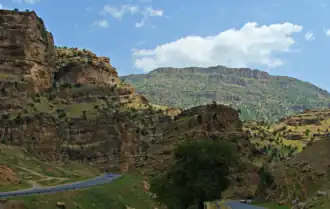 A road through the Zagros mountains in Iraqi Kurdistan