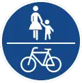 Sign 240 Combined pedestrian and bicycle path