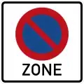 Sign 290.1 No parking zone