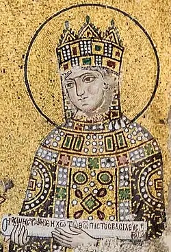 Mosaic of Zoë at the Hagia Sophia.[c]
