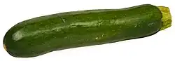 Slender green squash
