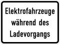 Electric vehicles while being charged (with number)