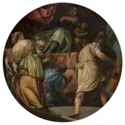circular painting with multiple figures