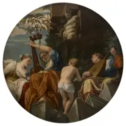 circular painting with multiple figures