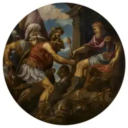 circular painting with multiple figures