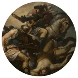 circular painting with multiple figures
