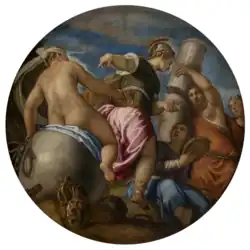 circular painting with multiple figures