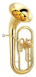 Photograph of a bell-forward euphonium