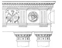 drawing of architectural detail