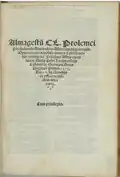 Almagestum, Latin, 1515
