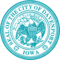 Official seal of Davenport, Iowa