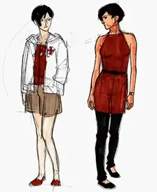 Initial concept designs for Ada Wong
