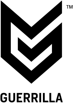 A stylised logo mixing two Gs with the word Guerrilla below