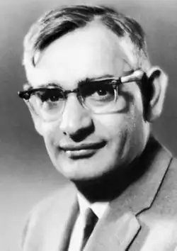 Black-and-white photographic portrait of Har Gobind Khorana