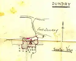 Tithe map for the property